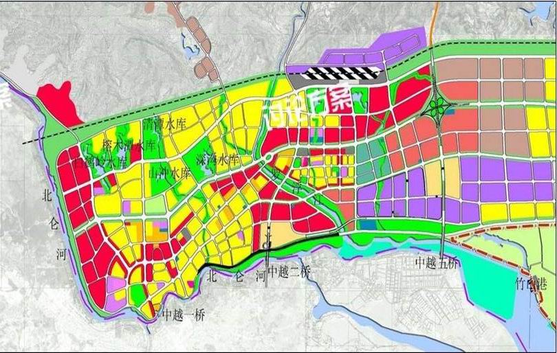 东兴市沿河大道工程道路建设情况